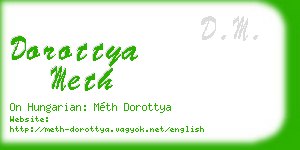 dorottya meth business card